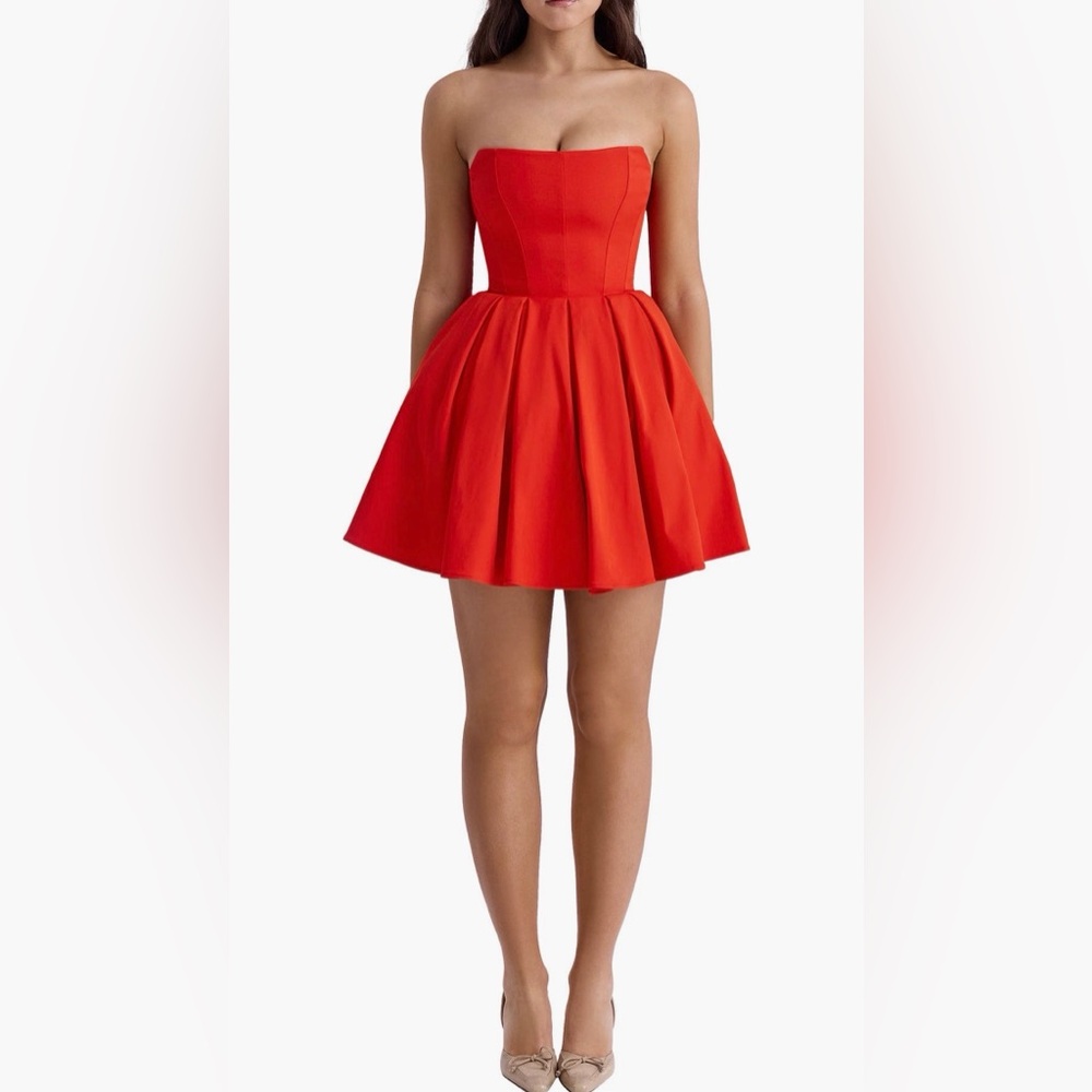 Hour of CB Emmauela Strapless Corset fit Flare minidress regular size L
